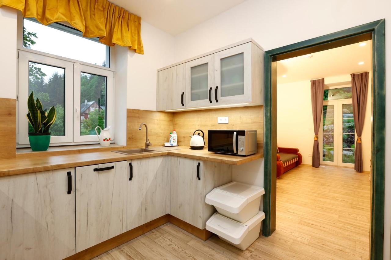 Apartmany Pod Marianskymi Schody ألبيرتشيك في ييزريسكي هوراش المظهر الخارجي الصورة