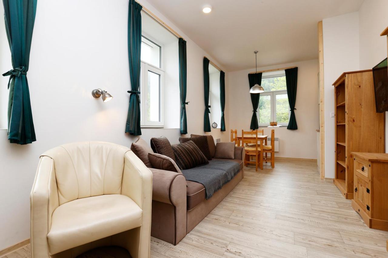 Apartmany Pod Marianskymi Schody ألبيرتشيك في ييزريسكي هوراش المظهر الخارجي الصورة